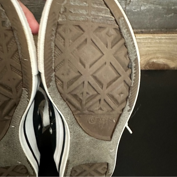 Converse Women’s 7 Double Tongue All-Star Black Low Ox Purple Tongue School Shoe - Picture 11 of 11